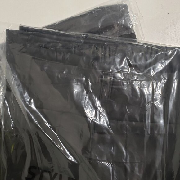 New Zenana Vegan‎ Leather Pleated Pants with Cuff in black Size XL - Picture 3 of 7